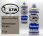 Preview: Mercedes-Benz, Moewengrau Metallic, 7728: 400ml Sprühdose + 400ml Klarlack - Set, von ATW Autoteile West.